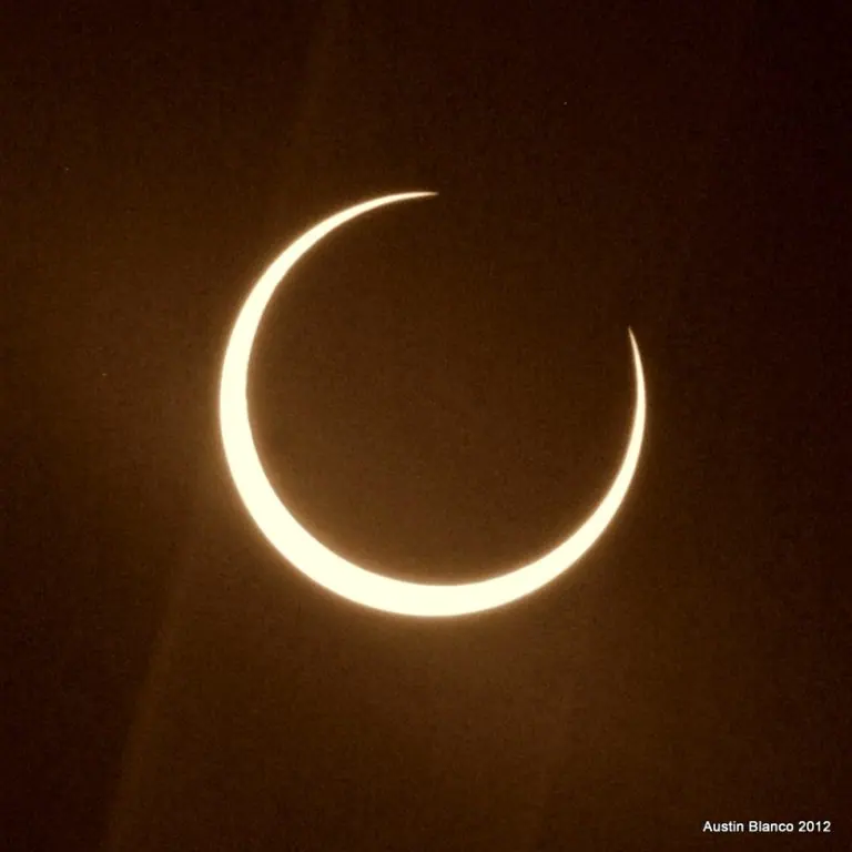 Eclipse at it's apogee from my location near Sacramento, CA