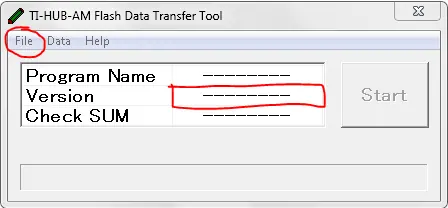 This is the hub update application. note the Big red box is where the current version of the firmware is displayed. If your firmware shows 3.1 or higher, do not proceed.
